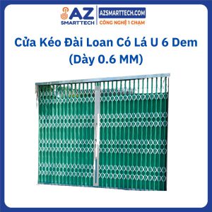 Cửa Kéo Đài Loan Có Lá U 6 Dem (Dày 0.6 MM)