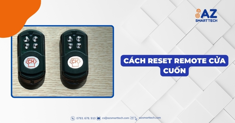 Cách reset remote cửa cuốn