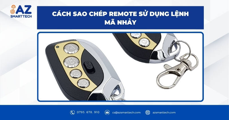 Cách sao chép remote sử dụng lệnh mã nhảy