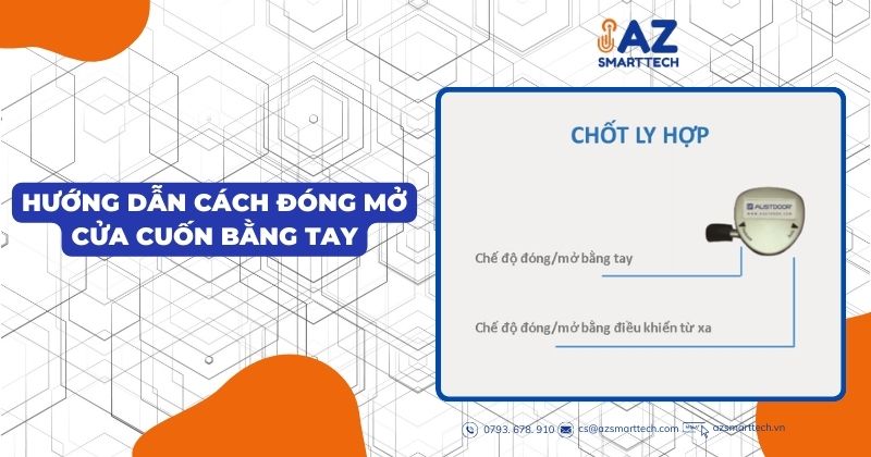 Hướng dẫn cách đóng mở cửa cuốn bằng tay