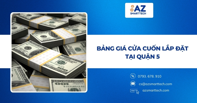 Bảng giá cửa cuốn lắp đặt tại Quận 5