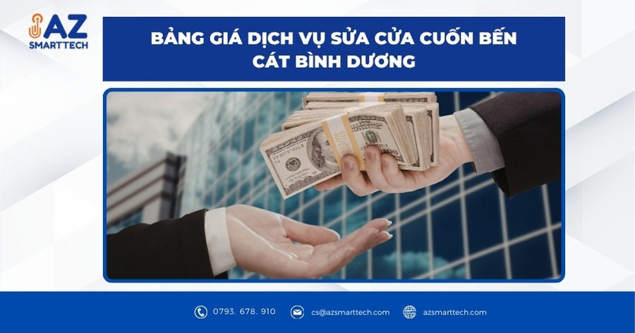 Bảng giá dịch vụ sửa cửa cuốn Bến Cát Bình Dương