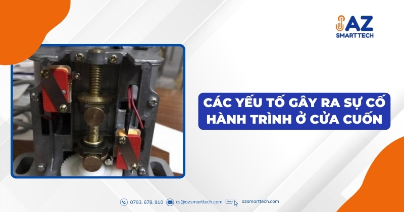 Các yếu tố gây ra sự cố hành trình ở cửa cuốn