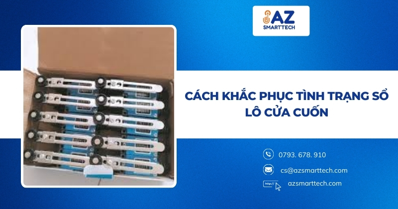 Cách khắc phục tình trạng sổ lô cửa cuốn