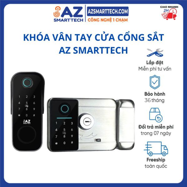 Khóa cổng vân tay cửa sắt