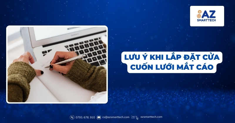 Lưu ý khi lắp đặt cửa cuốn lưới mắt cáo