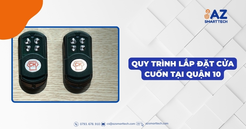 Quy trình lắp đặt cửa cuốn tại Quận 10