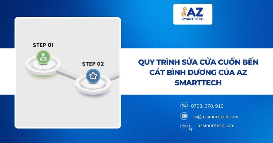 Quy trình sửa cửa cuốn Bến Cát Bình Dương của AZ Smarttech