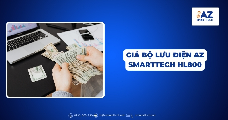 Bình Lưu Điện Cửa Cuốn HL800 4 Giá Bộ Lưu Điện AZ SMARTTECH HL800