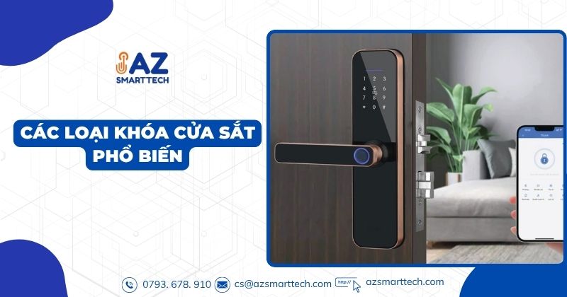 Top 5 loại khóa cửa sắt được thợ khóa khuyên dùng 2025 3 Các loại khóa cửa sắt phổ biến