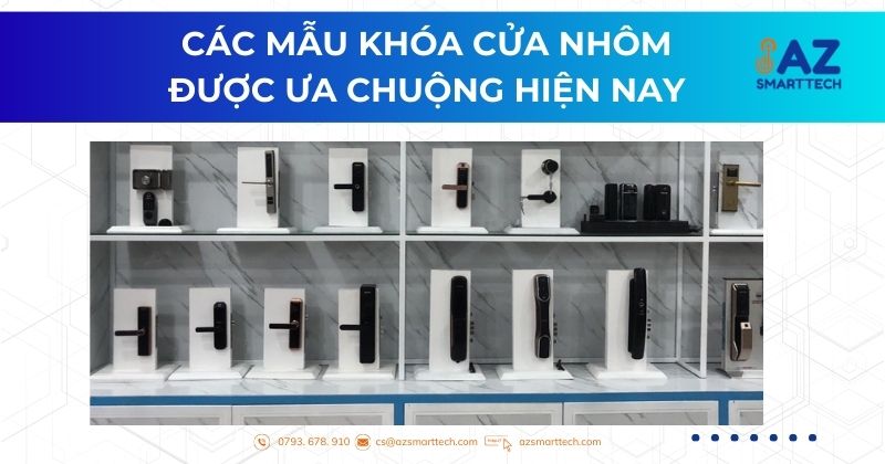 Các mẫu khóa cửa nhôm kính được ưa chuộng hiện nay