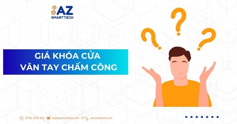 Khóa Cửa Vân Tay Chấm Công Mới Nhất 2025 5 Gía khóa cửa vân tay chấm công