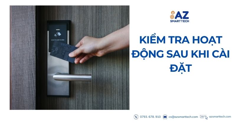 Kiểm tra hoạt động sau khi cài đặt