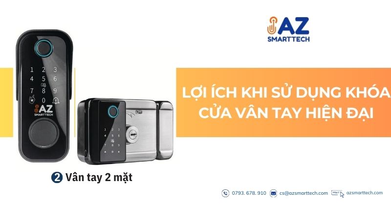 Lợi ích khi sử dụng khóa cửa vân tay hiện đại