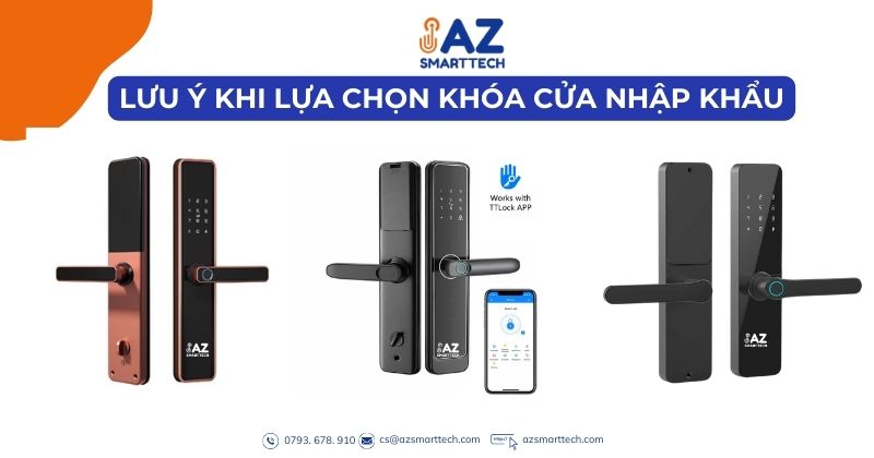 Lưu ý khi chọn khóa cửa nhập khẩu
