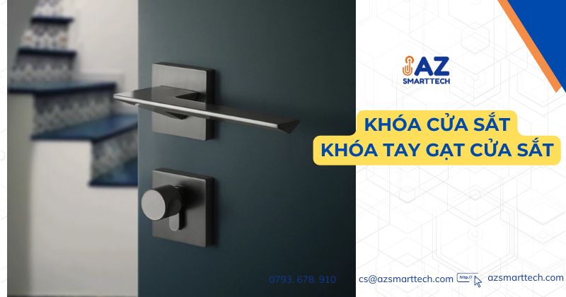 Khóa tay gạt cửa sắt