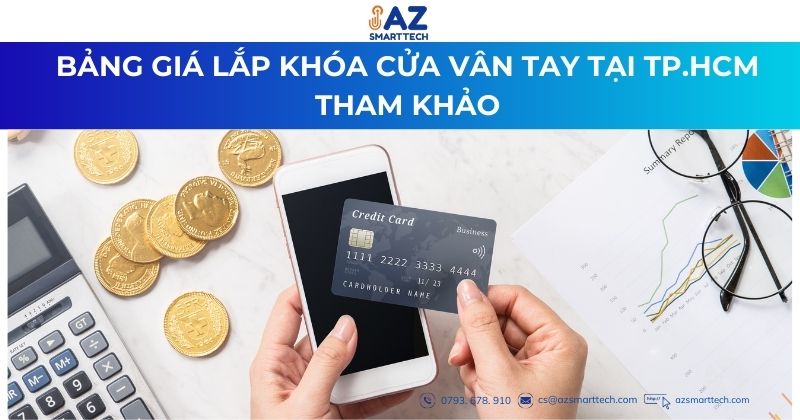 Bảng giá Lắp đặt khoá cửa vân tay Hồ Chí Minh tham khảo;