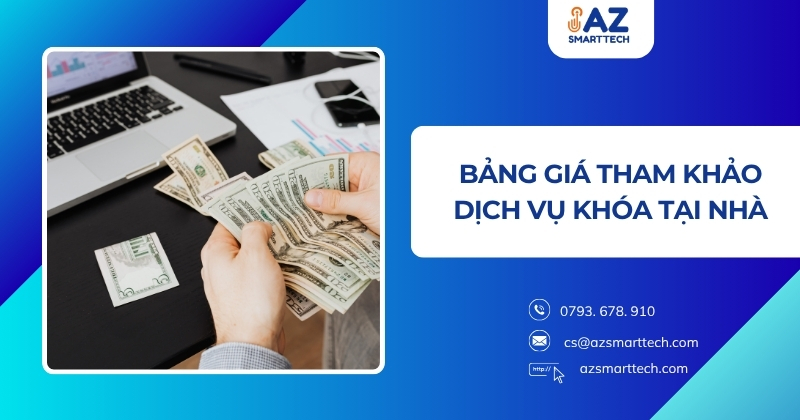 Bảng giá tham khảo dịch vụ khóa tại nhà