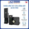 Khoá cổng vân tay ngoài trời 2 chiều chống nước AZ-N1 Pro