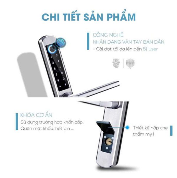 Khoa van tay cua nhom AZ SMARTTECH A210 4 1