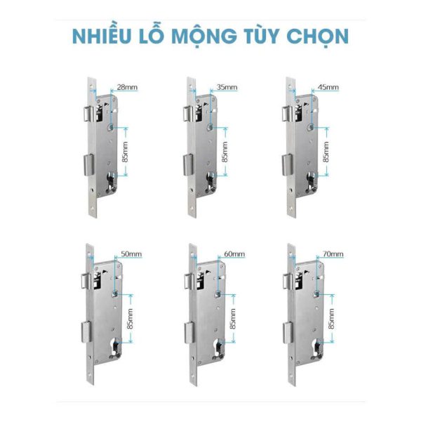 Khóa vân tay cửa nhôm AZ SMARTTECH A210