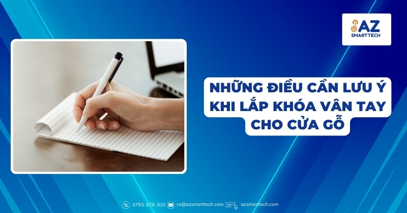 Những điều cần lưu ý khi lắp khóa vân tay cho cửa gỗ