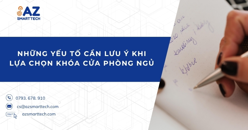 Những yếu tố cần lưu ý khi lựa chọn khóa cửa phòng ngủ