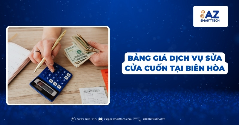 Bảng giá dịch vụ sửa cửa cuốn tại Biên Hòa