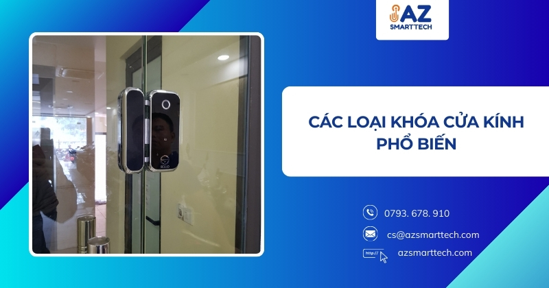 Các loại khóa cửa kính phổ biến