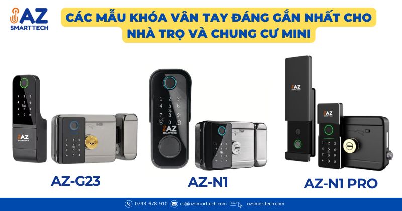 Các mẫu khóa vân tay đáng gắn nhất cho nhà trọ, chung cư