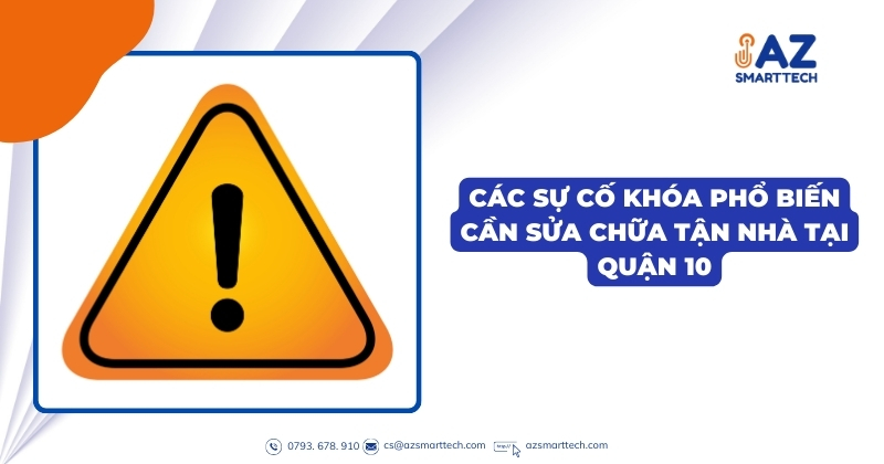 Sửa khóa quận 10 tận nơi chỉ với 50k, đến ngay trong 15 phút 5 Các sự cố khóa phổ biến cần sửa chữa tận nhà tại Quận 10