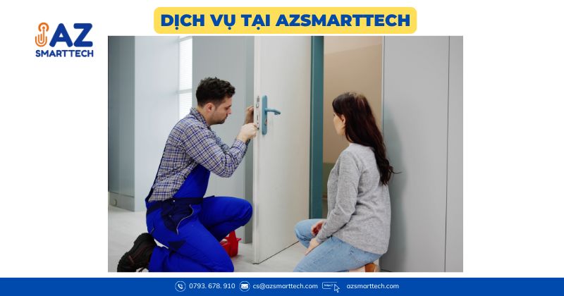 Dịch vụ tại lắp đặt khóa cửa vân tay Quận 8