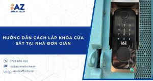 Hướng dẫn cách lắp khóa cửa sắt tại nhà đơn giản