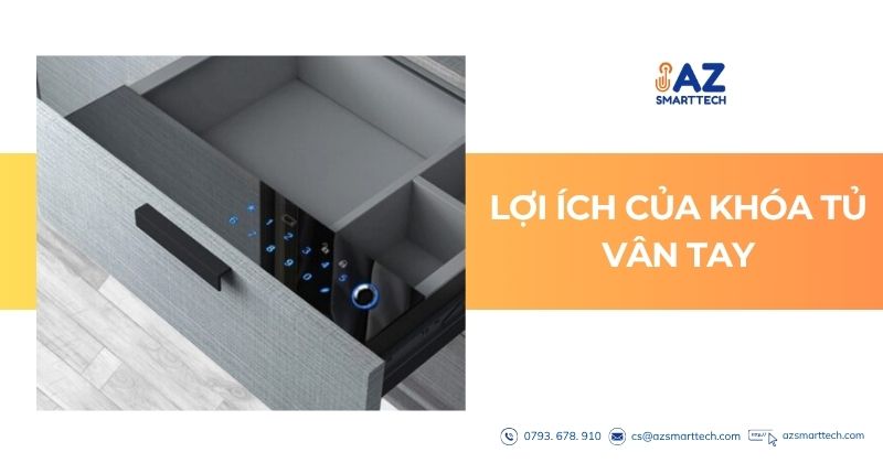 Khóa Tủ Vân Tay Tiện Lợi Cho Tủ Đồ 4 lợi ích của Khóa tủ vân tay