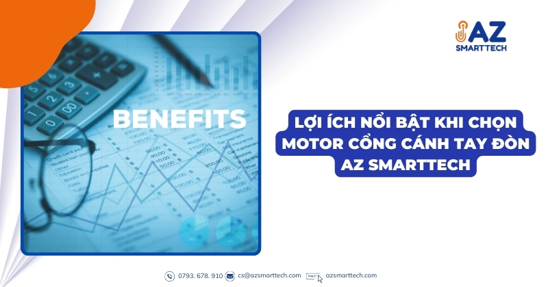 Motor cổng tay đòn AZ-023 15 Lợi ích nổi bật khi chọn motor cổng cánh tay đòn AZ SMARTTECH