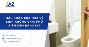 Mẫu khóa cửa nhà vệ sinh không chìa phổ biến kèm bảng giá