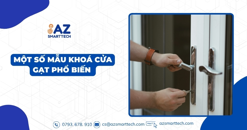 Một số mẫu khoá cửa gạt phổ biến