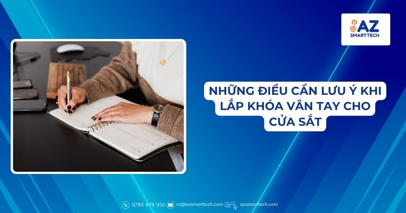 Những điều cần lưu ý khi lắp khóa cửa sắt vân tay