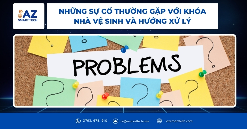 Mẫu khóa cửa nhà vệ sinh không chìa phổ biến kèm bảng giá 8 Những sự cố thường gặp với khóa nhà vệ sinh và hướng xử lý