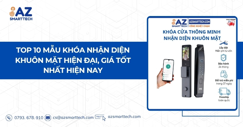TOP 10 mẫu khóa nhận diện khuôn mặt hiện đại, giá tốt