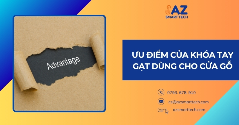Ưu điểm của khóa tay gạt dùng cho cửa gỗ