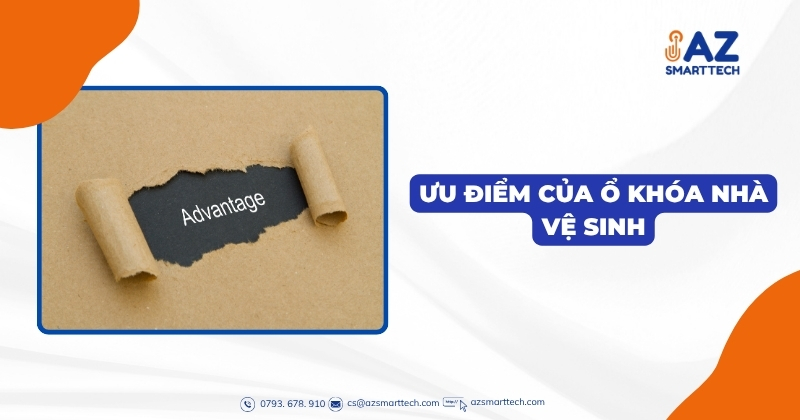 Mẫu khóa cửa nhà vệ sinh không chìa phổ biến kèm bảng giá 5 Ưu điểm của ổ khóa nhà vệ sinh