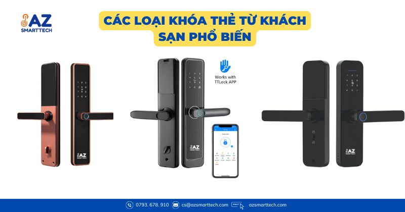 Khóa Thẻ Từ Khách Sạn – Tiện Lợi, Bảo Mật Cao, Quản Lý Hiệu Quả 3 Các loại khóa thẻ từ khách sạn phổ biến