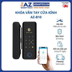 khóa vân tay cửa kính cường lực