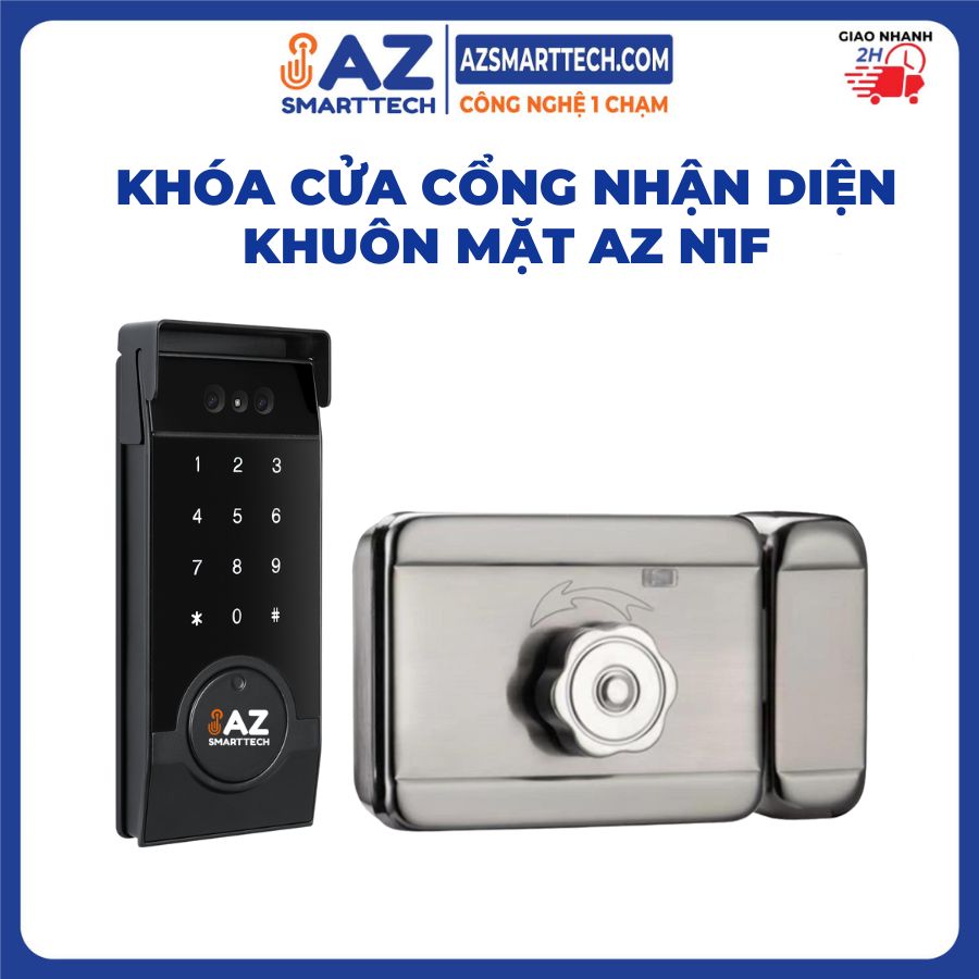 khóa cửa cổng nhận diện khuôn mặt Face ID