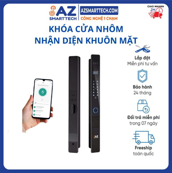 Khóa cửa nhôm Face ID