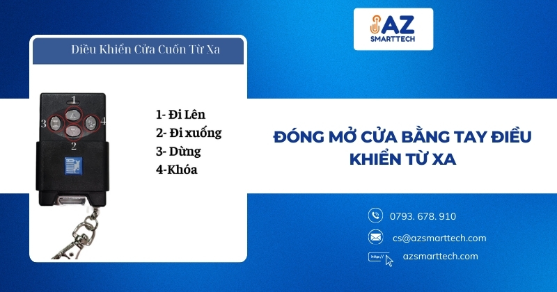 Đóng mở cửa bằng tay điều khiển từ xa