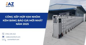 Cổng xếp hợp kim nhôm kèm bảng báo giá mới nhất năm 2025 