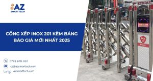 cổng xếp inox 201
