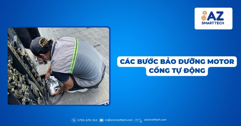 Các bước bảo dưỡng motor cổng tự động